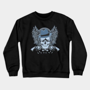 Skull whit gun Crewneck Sweatshirt